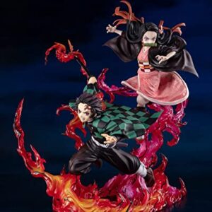 TAMASHII NATIONS - Demon Slayer: Kimetsu no Yaiba - Tanjiro Kamado Total Concentration Breathing, Bandai Spirits FiguartsZERO Collectible Statue