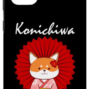 Galaxy S20+ Funny Shiba Inu Uni Dog Konichiwa Kimono Flower Dress Case