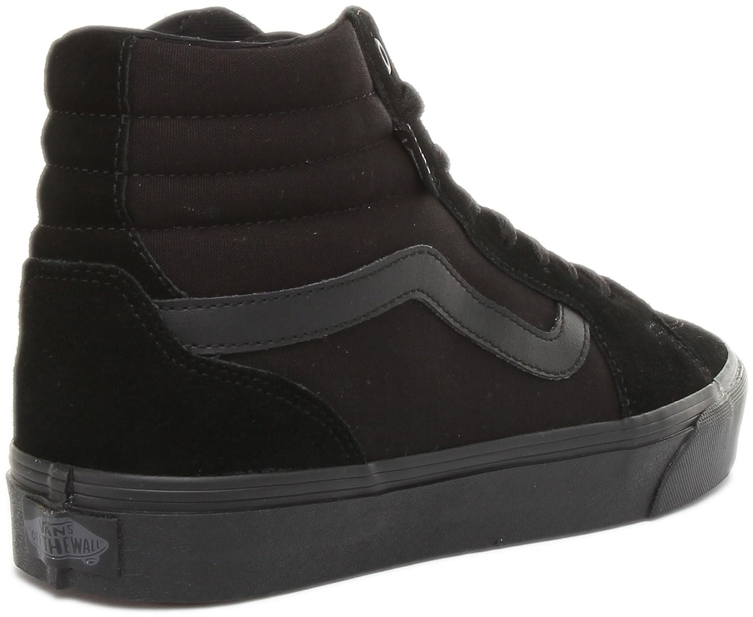 Vans Men's Hi-Top Trainers Sneaker, Suede Canvas Black Black, 12