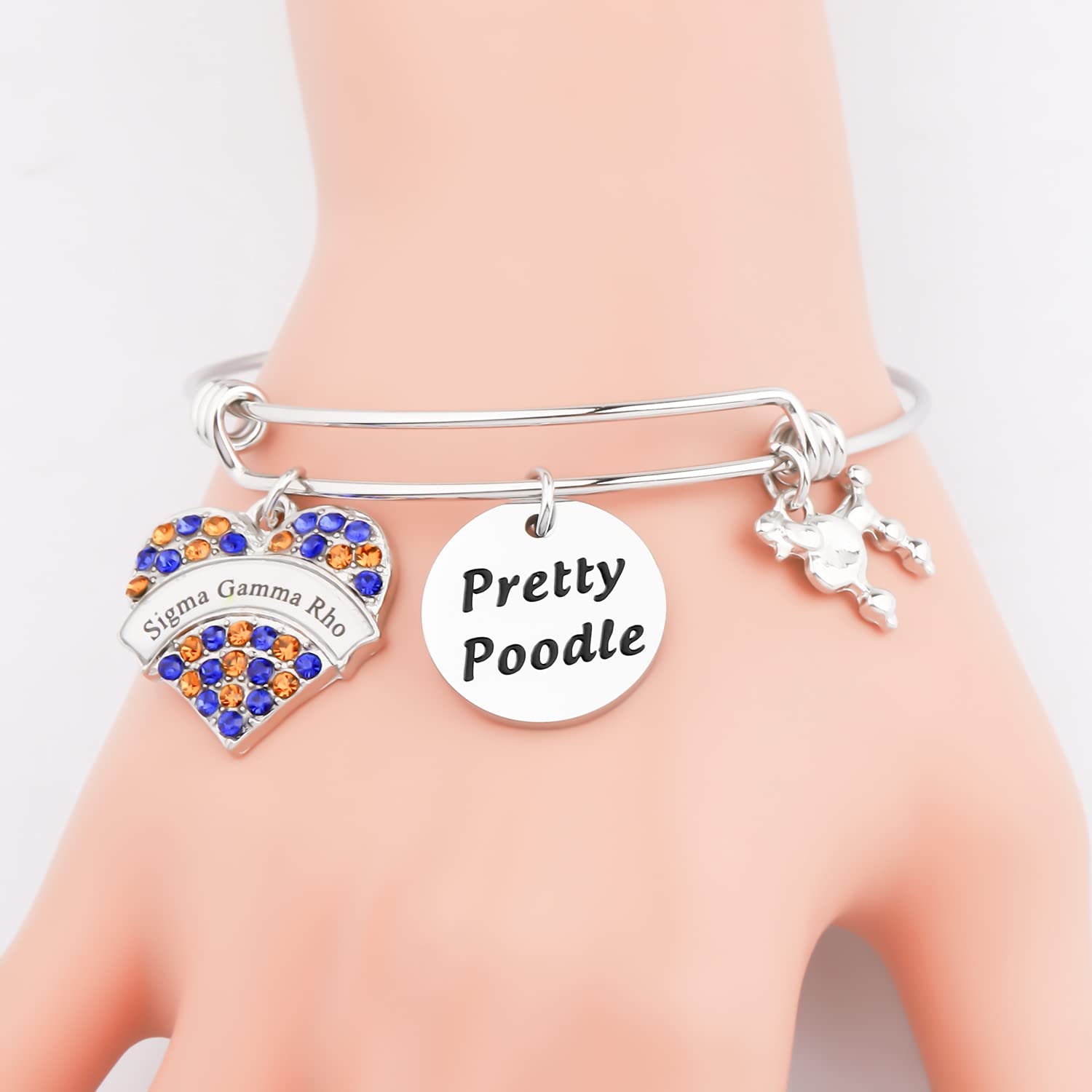 CENWA Sorority Gift Pretty Poodle Bracelet Sorority Gift For Soror Sister (Pretty Poodle br)