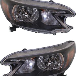 Garage-Pro Headlight Set of 2 Compatible With 2012-2014 Honda CR-V OE comparable With bulb(s) Driver and Passenger Side