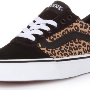 Vans Women's Ward Trainers, Cheetah Black White, 8