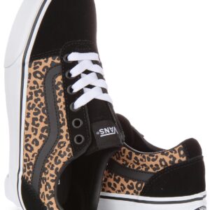 Vans Women's Ward Trainers, Cheetah Black White, 8