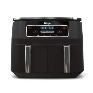 Ninja DZ100 Foodi 4-in-1, 8-qt, 2-Basket Air Fryer with DualZone Technology, Renewed, DZ201, Ninja DZ201-- 8-Quart