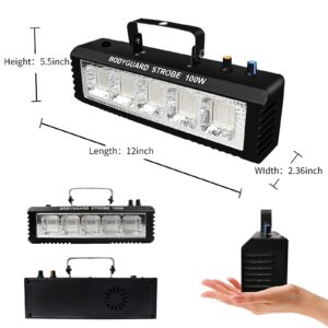 Strobe Stage Lights Sound Activated, Led Strobe Light 100W, Halloween Light Effect with Remote Control, Professional DJ Light - Party Lights for Banquet Host