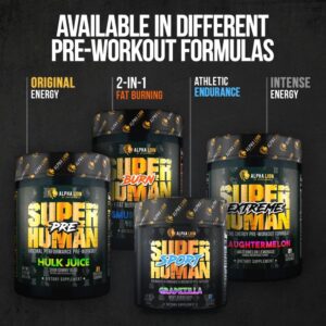 ALPHA LION Superhuman Pump Pre Workout Powder, Nootropic Caffeine & Stim Free Preworkout Supplement, Nitric Oxide Booster, Muscle Gainer, Energy & Focus (42 Servings, Mango Veiniac Flavor)