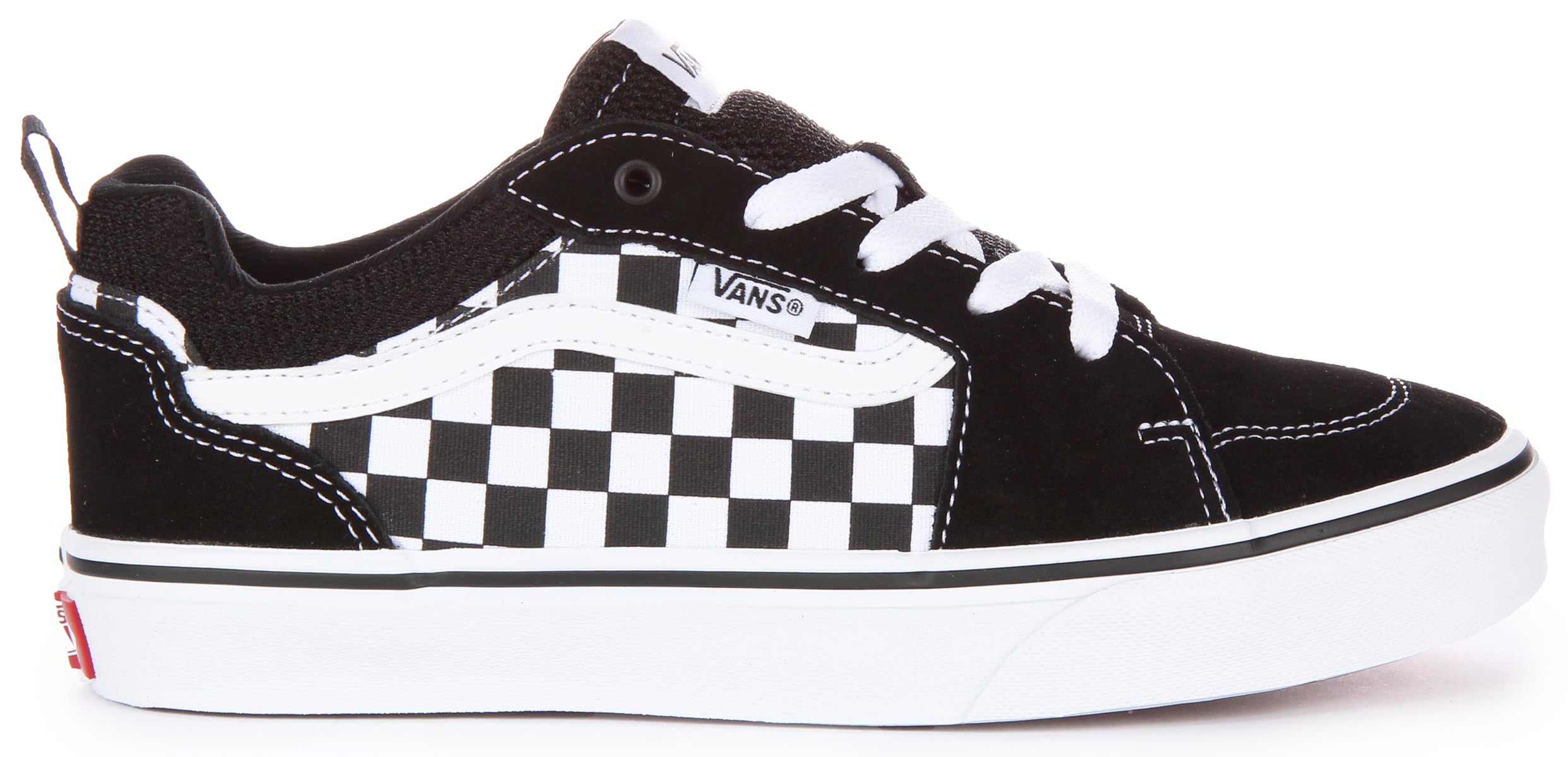 Vans YT Filmore Sneaker, Checkerboard Black White, 4 US Unisex Big Kid