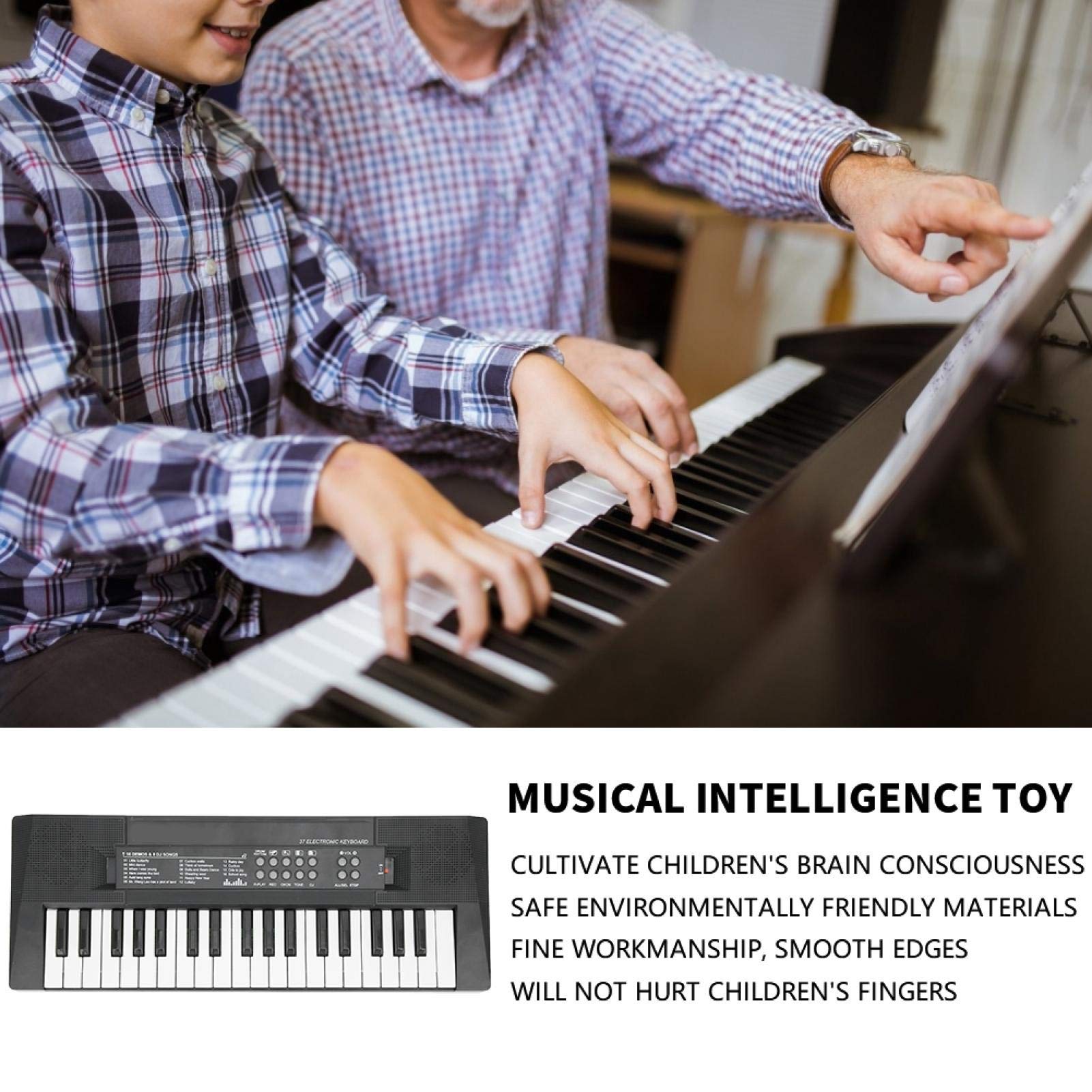 BHDK Electric Music Piano, Portable Multi-Function Musical Keyboard Piano Keyboard, for Kids Beginners Girls Boys (BHDKvukog7t4xs5145)