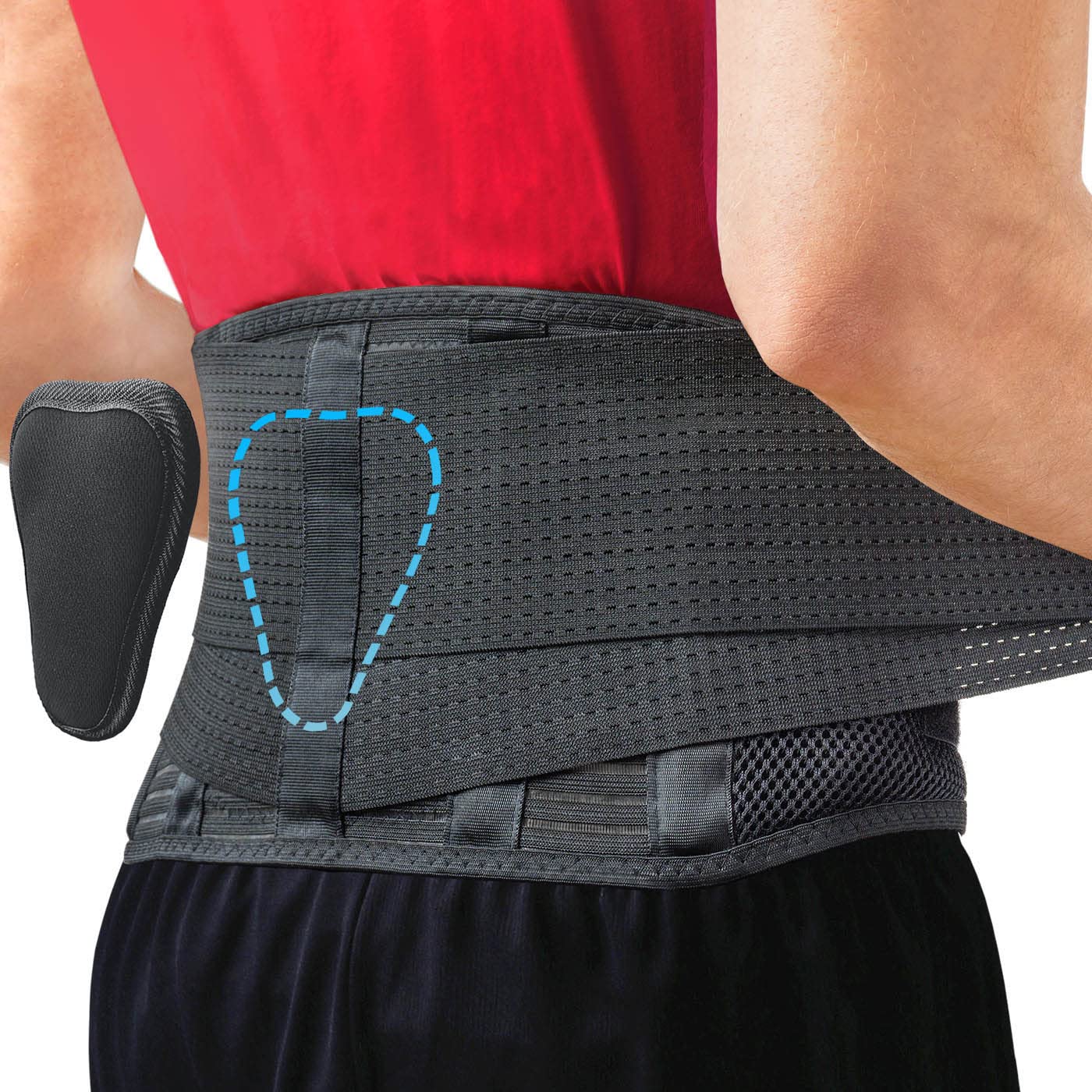 Sparthos Back Support Belt [Size Small] x Ice Packs for Injuries [Size Med]