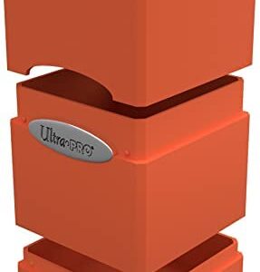 Ultra Pro E-15732 Satin Tower Deck Box-Pumpkin Orange