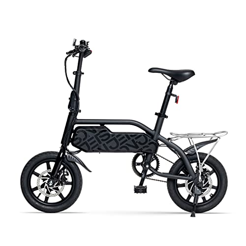 Jetson J5 Electric Bike, Top Speed of 15 MPH, Maximum Range of 15 miles with Twist Throttle Or 30 miles with Pedal Assist, 350-Watt Motor, Ages 12+, Black, JJ5-BLK