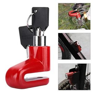 Brake Lock, Convenient Disc Lock, for Motorcycle Bike(red)