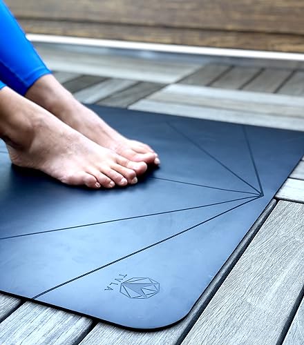 TVLA Yoga Align[MAT] V1 | Alignment-Based Engraved Markers | Non-Slip and Sweat Absorbing Workout Mat | Extra Long to Provide Breathing Space 25 in x 70 in…