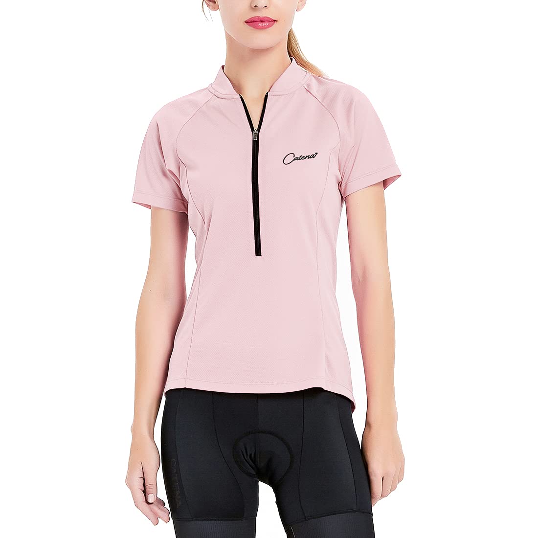 CATENA Women's Cycling Jersey Short Long Sleeve Workout Shirt Running Womens Summer Tops