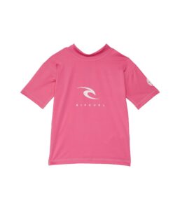 rip curl boy's corp short sleeve uv (toddler/little kids) pink 1 toddler