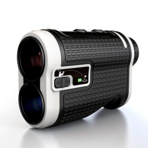 Laser Rangefinder with Slope Switch - 650 Yards Range, Slope Measurement, Ambient Display, Flag Lock with Pulse Vibration, 7X Magnification (MG-6S)