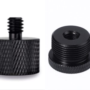 Donuts Mic Stand Adapter 5/8 to 1/4 and 1/4 to 5/8 Screw Thread Adapter Microphone to Tripod Adapter