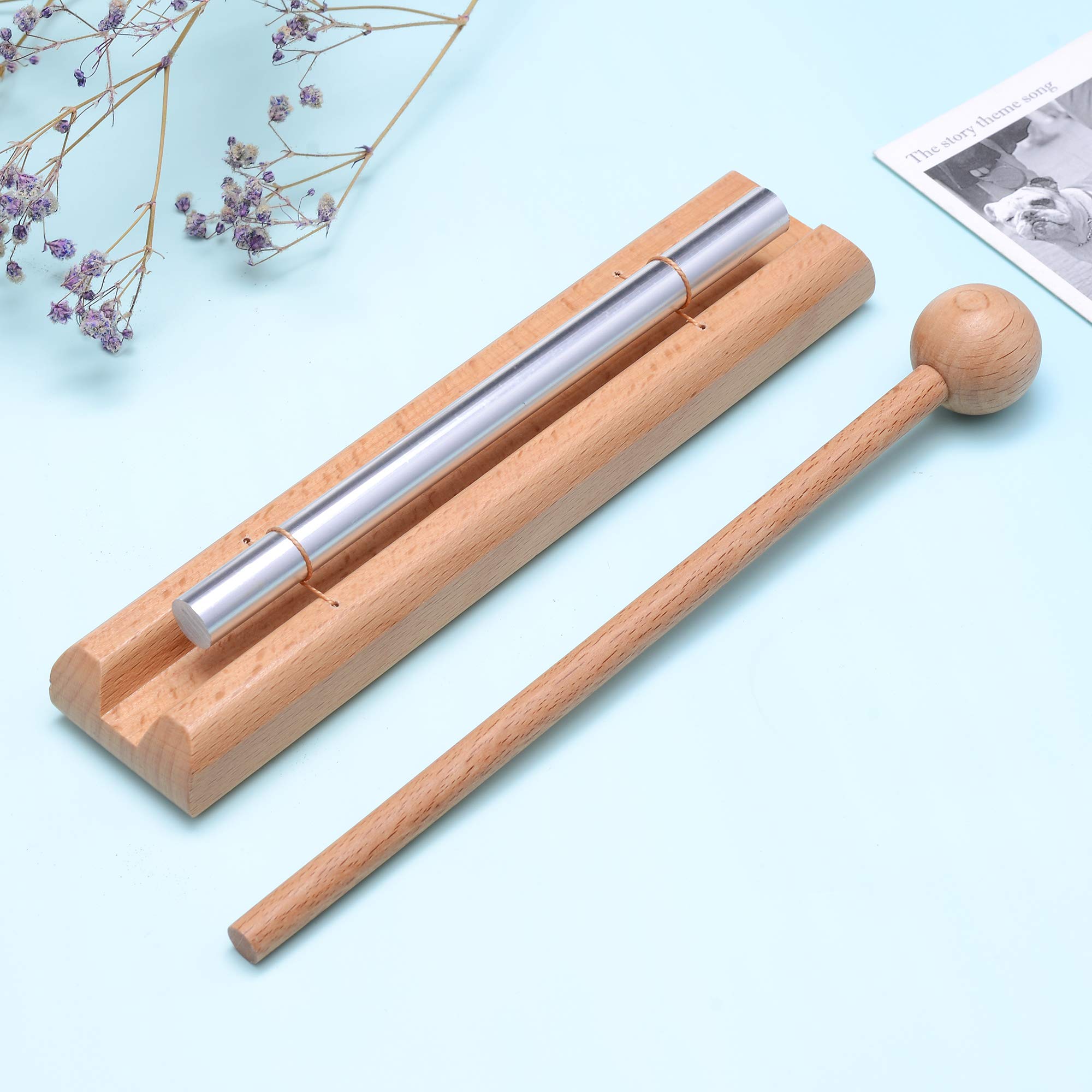 Solo Bell Chime Bar Hand Musical Percussion Instrument for Teachers‘ Classroom Management, Meditation, Meeting, and Sound Therapy