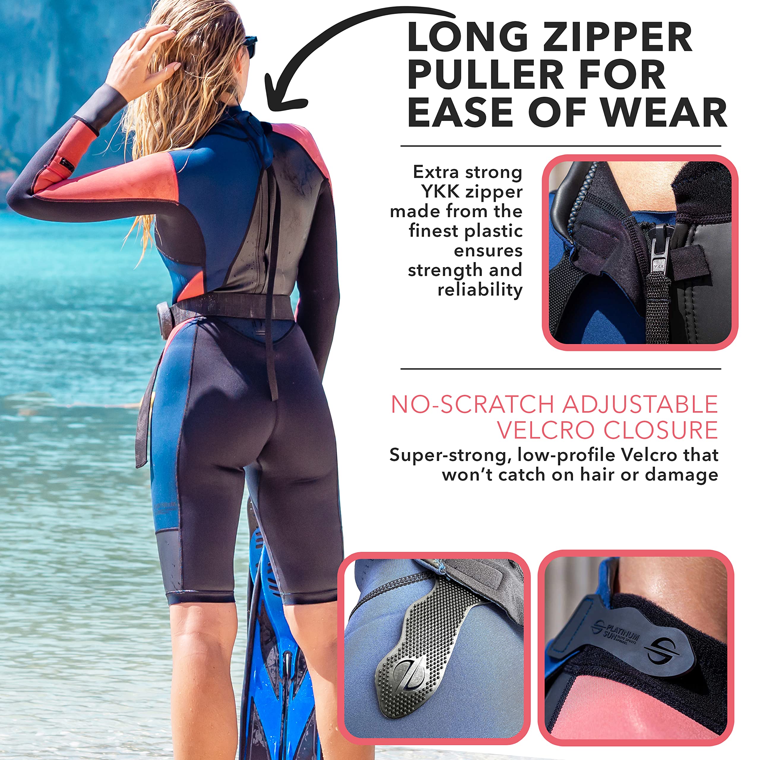 Women's Limestone Neoprene Wetsuit Shorty Wet Suits for Women in Cold Water Long-Sleeve Half Leg Water Suits Springsuit for Scuba Diving Surfing Kayaking Canoeing Snorkeling - 2.0mm (CoralNight, XL)