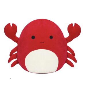 squishmallows official kellytoy carlos the red crab squishy stuffed soft plush toy animal (12 inch)