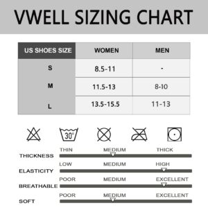 VWELL Men's Running Ankle Socks With Cushion Low Cut Breathable Athletic Sports Tab Socks for Men-6Pairs