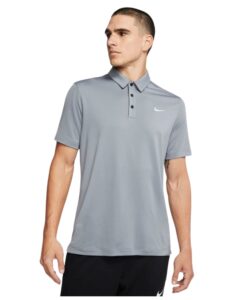 nike football polo gray | black | white xl