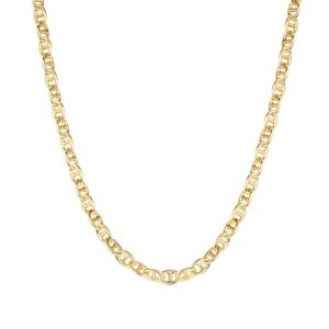 pavoi 14k yellow gold plated anchor chain necklace | gold plated womens chain necklace | womens trendy chain necklace