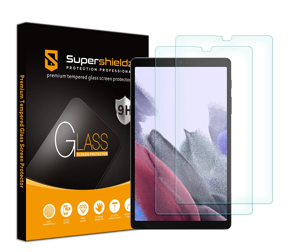 Supershieldz (2 Pack) Designed for Samsung Galaxy Tab A7 Lite (8.7 inch) Tempered Glass Screen Protector, Anti Scratch, Bubble Free