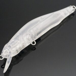 10pcs Unpainted Crank Bait Fishing Body Minnow Bait top Water 92mm 6.8g Blank Lures Clear Hard 8187 Free 5mm Eye