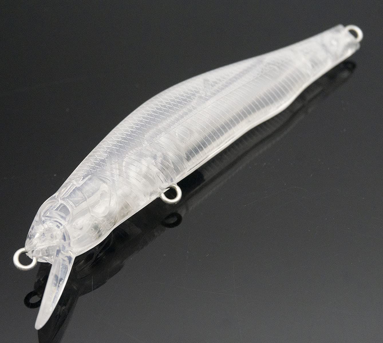 10pcs Unpainted Crank Bait Fishing Body Minnow Bait top Water 92mm 6.8g Blank Lures Clear Hard 8187 Free 5mm Eye