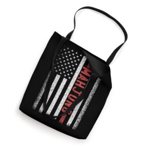 Mahjong American Flag 4th of July Board Game Player Tote Bag