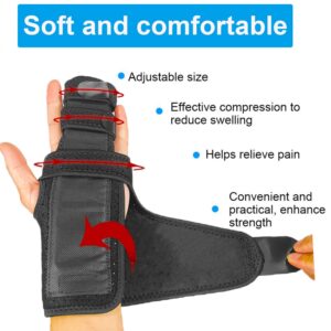 Trigger Finger Splint Finger Brace – Help Mallet Fingers or Hand Splint for Metacarpal Fractures Broken Fingers, Injuries, Arthritis, Trigger Finger, Tendonitis and Pain Relief