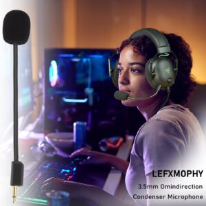 LEFXMOPHY Blackshark V2 Mic Replacement for Razer BlackShark V2 and V2 Pro Wireless Gaming Headset 3.5mm Detachable Game Boom Microphone with Foam