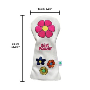 Foretra - Limited Edition Girl Power Design - Driver Head Cover - Tour Quality Golf Club Cover - Style and Customize Your Golf Bag