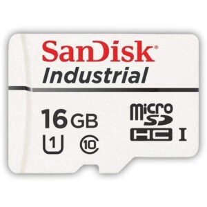 SanDisk Industrial 16GB Micro SD Memory Card Class 10 UHS-I MicroSDHC (Bulk 50 Pack) in Cases (SDSDQAF3-016G-I) Bundle with (1) Everything But Stromboli Card Reader