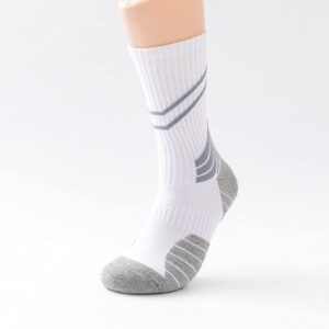 DRASEX Men's Athletic Crew Socks Performance Basketball Sock Cushioned Thick Sports Running Outdoor Socks