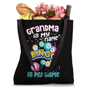 Bingo Grandma Bingo Gifts For Grandma Bingo Player Tote Bag