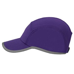 Headsweats Unisex Adult Performance Reflective Race Hat for Running and Outdoor Lifestyle Baseball Cap, Purple, 1 US