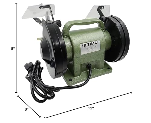 Ultima Scissor Sharpener - Benchtop Grinder & Polisher with Convexing Clamp for Prossional Quality Scissor & Shear Sharpening