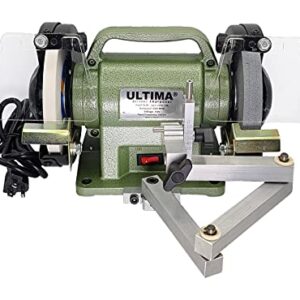 Ultima Scissor Sharpener - Benchtop Grinder & Polisher with Convexing Clamp for Prossional Quality Scissor & Shear Sharpening