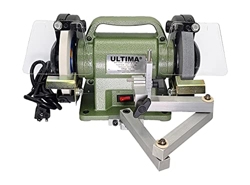 Ultima Scissor Sharpener - Benchtop Grinder & Polisher with Convexing Clamp for Prossional Quality Scissor & Shear Sharpening