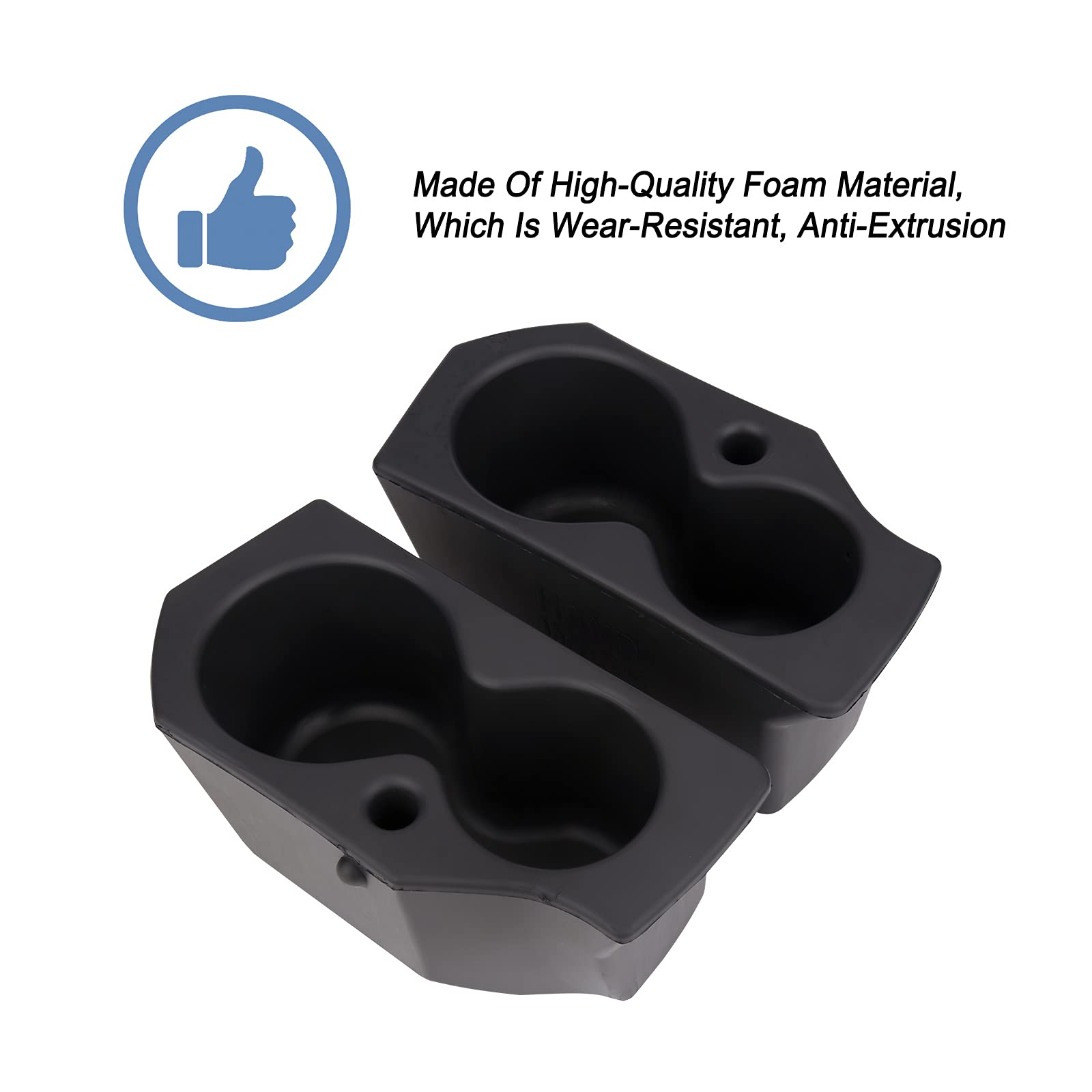 ONER Left and Right Pair of Foam Door Cup Holder,Compatible with 2009-2021 Dodge Ram 1500 2500 3500 4500 5500,Replace #5NN24XXXAA 1LD23XXXAA