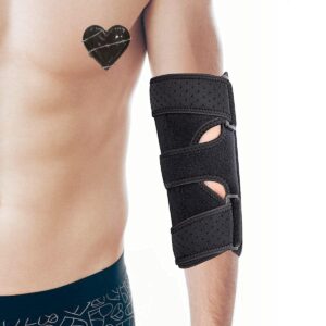 Corpower Elbow Brace,Ulnar Nerve Entrapment Brace, Elbow Immobilizer Brace,with 2 Removable Metal Splints,Elbow Brace for Tendonitis and Tennis Elbow Fit Women & Men