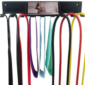 Multi-Purpose Storage Rack Resistance Bands Rack Gym Storage Rack Fitness Bands Rack Heavy Duty Rack for Resistance Bands, Straps, Jump Ropes, Foam Rollers, Chains, Weight Belts, Tools (S)