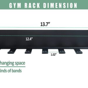 Multi-Purpose Storage Rack Resistance Bands Rack Gym Storage Rack Fitness Bands Rack Heavy Duty Rack for Resistance Bands, Straps, Jump Ropes, Foam Rollers, Chains, Weight Belts, Tools (S)