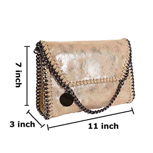 Beatfull Designer Chain Shoulder Purse for Women Soft Leather Quilted Clucth Fashion Message Crossbody bag