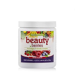 beyond fresh beauty berries, procollagen and proelastin complex, healthy skin, hair & nails, powerful antioxidants, berry flavor, 6.87 ounce (n12556)