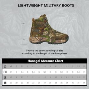 HANAGAL Hunting Boots Lightweight EVA Midsole Waterproof Mens Work Boots Anti-wicking Military Tactical Army Combat Hiking Boots for Men Size 10.5