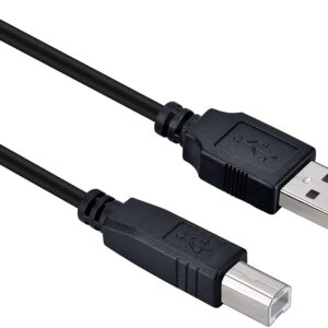 USB B MIDI Cable Compatible with M-Audio Oxygen 25/Keystation 49 MK3/61 MK3/88 MK3/Mini 32 MK3,Native Instruments Maschine Mikro Mk3,Komplete Kontrol M32 A61 Controller Keyboard USB Cable 10 Feet