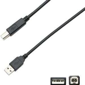 USB B MIDI Cable Compatible with M-Audio Oxygen 25/Keystation 49 MK3/61 MK3/88 MK3/Mini 32 MK3,Native Instruments Maschine Mikro Mk3,Komplete Kontrol M32 A61 Controller Keyboard USB Cable 10 Feet